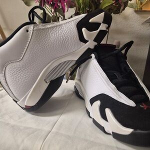 Nike Air Jordan 14 XIV Women's Sneakers in White and Black